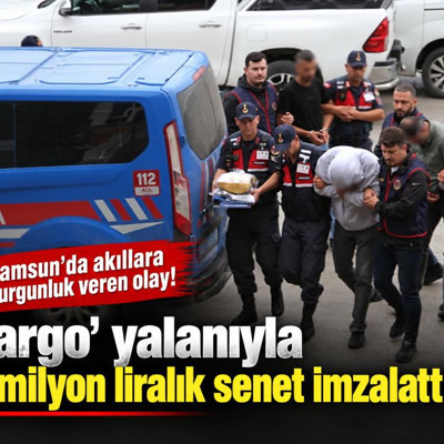 Samsun'da 73 yaşındaki adama 'kargo' yalanıyla 17 milyon liralık senet imzalattılar