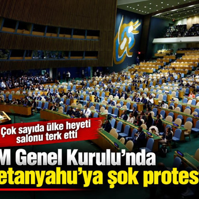 BM Genel Kurulu’nda Netanyahu’ya şok protesto: Çok sayıda ülke heyeti salonu terk etti