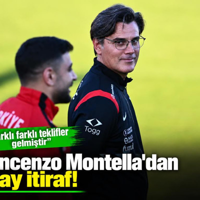 Vincenzo Montella'dan olay itiraf! "Farklı farklı teklifler gelmiştir"