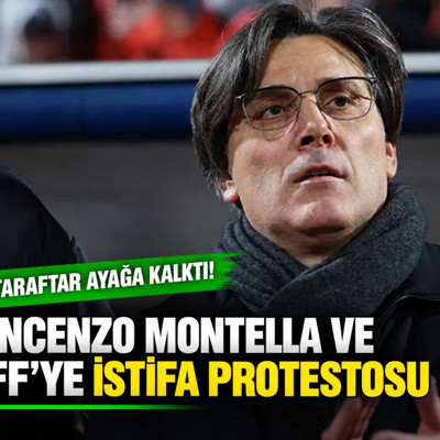 Vincenzo Montella ve TFF'ye istifa protestosu