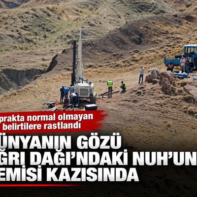 Toprakta normal olmayan belirtilere rastlandı: Dünyanın gözü Ağrı Dağı'ndaki Nuh'un Gemisi kazısında