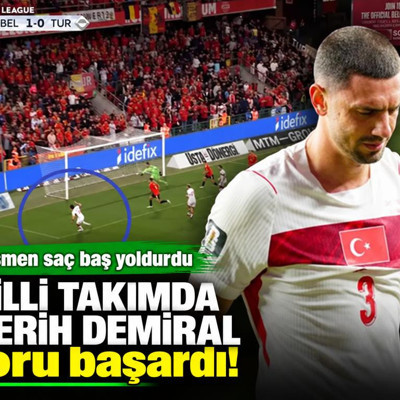 Milli Takımda Merih Demiral zoru başardı! Resmen saç baş yoldurdu