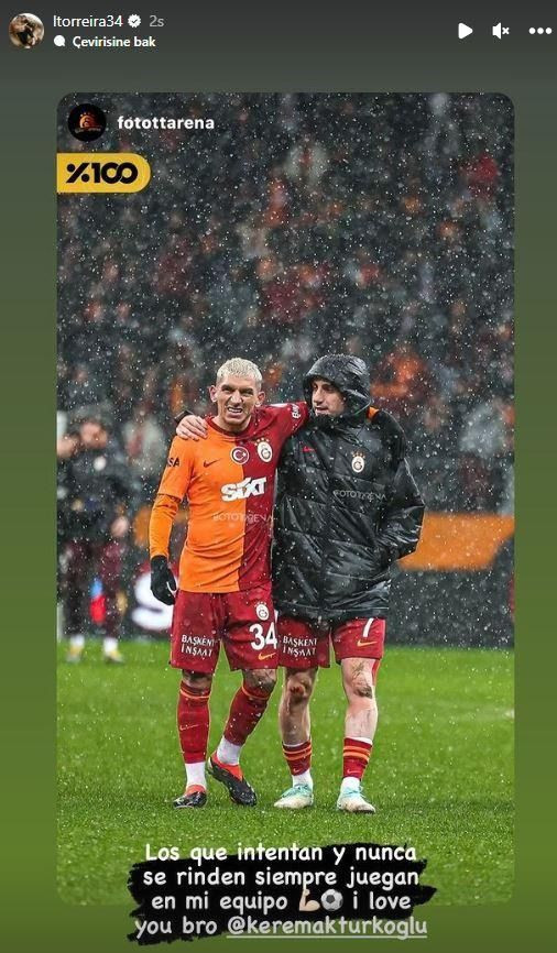 Torreira'dan Kerem'e destek! Instagram hesabından paylaştı - Resim : 1
