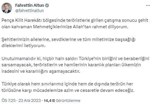 6 askerimiz şehit oldu: Siyasilerden peş peşe taziye mesajları - Resim : 6