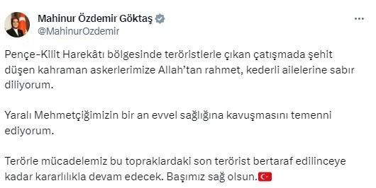 6 askerimiz şehit oldu: Siyasilerden peş peşe taziye mesajları - Resim : 5