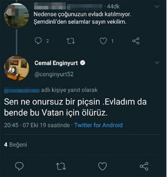 MHP'li vekil Cemal Enginyurt'tan ağza alınmayacak küfürler! - Resim : 1