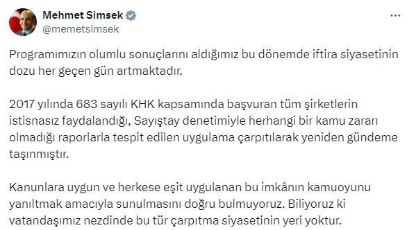 ''18 milyar TL'lik zarar'' iddiası | Bakan Şimşek'ten CHP'li Yavuzyılmaz'a tepki! - Resim : 3