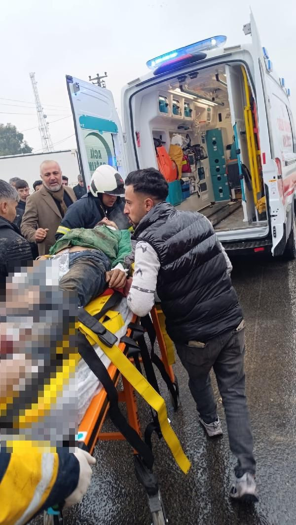 Mardin’de TIR’a çarpan vincin sürücüsü ağır yaralandı - Resim: 2