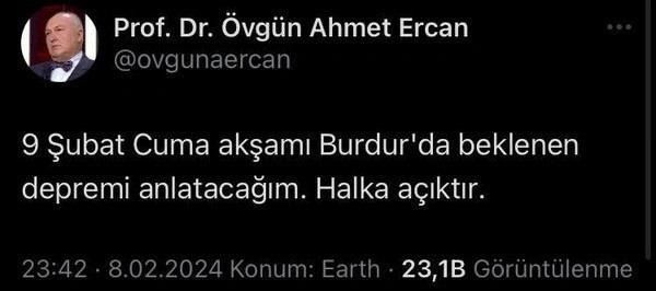 Deprem uzmanı bir ili resmen ayağa kaldırdı! O paylaşım büyük tepkiye yol açtı! - Resim : 1