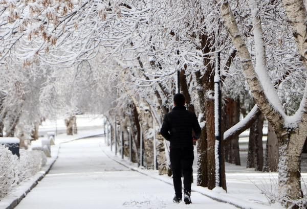 Erzurum'a nisan karı - Kenti beyaza bürüdü - Resim: 1