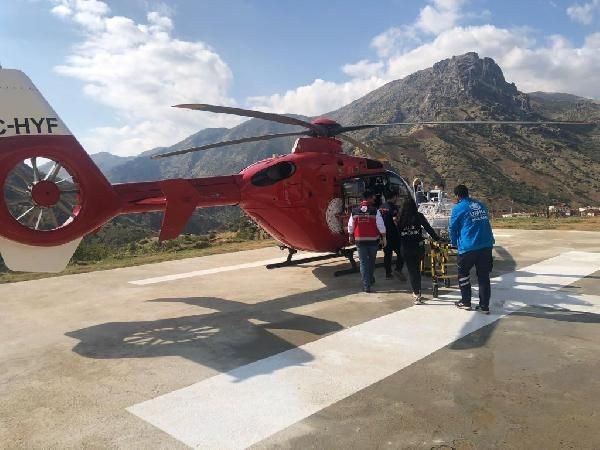 Yeni doğan bebek için ambulans helikopter havalandı - Resim: 3