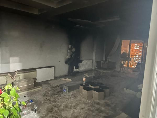 Mardin'de, klima motorunun patladığı evde yangın çıktı - Resim: 1