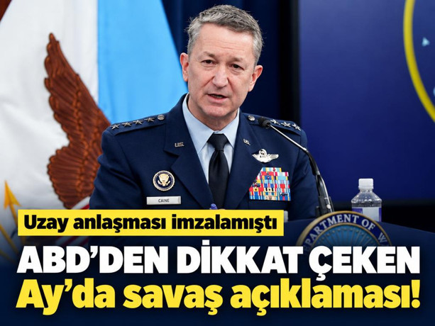 ABD'den dikkat çeken Ay'da savaş açıklaması: Uzay anlaşması imzalamıştı