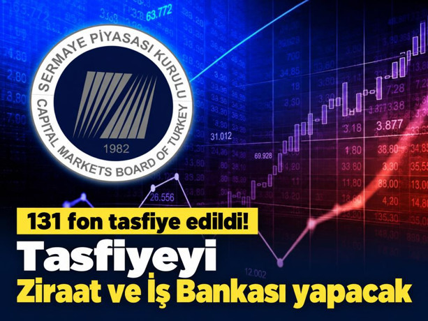 131 fon tasfiye edildi: Tasfiyeyi Ziraat ve İş Bankası yapacak