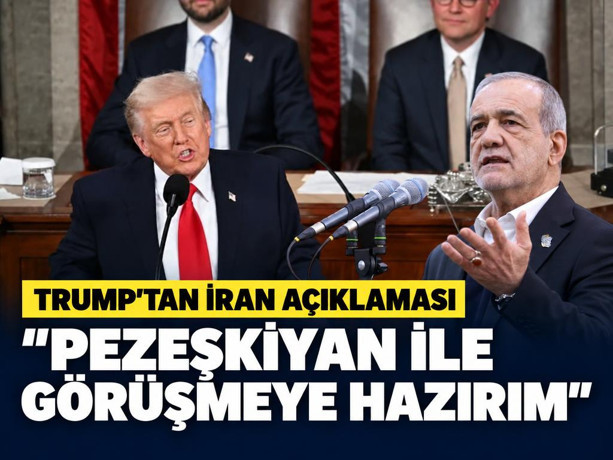 Trump'tan İran açıklaması. "Pezeşkiyan ile görüşmeye hazırım"
