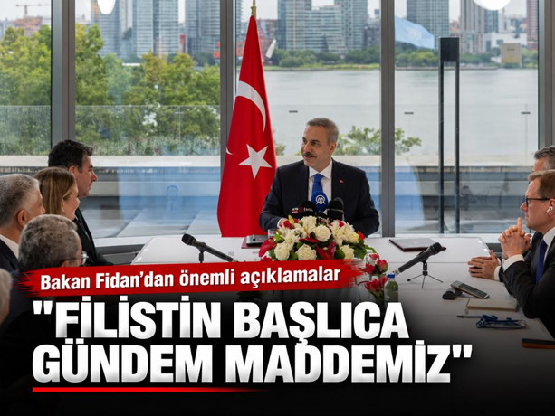 Bakan Fidan: Filistin başlıca gündem maddemiz