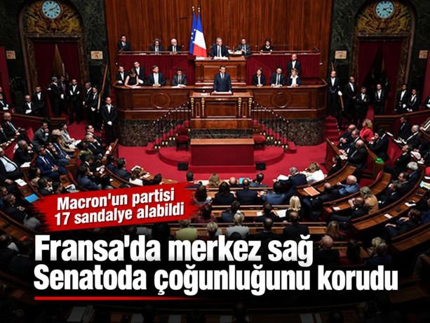 Fransa'da merkez sağ Senatoda çoğunluğunu korudu