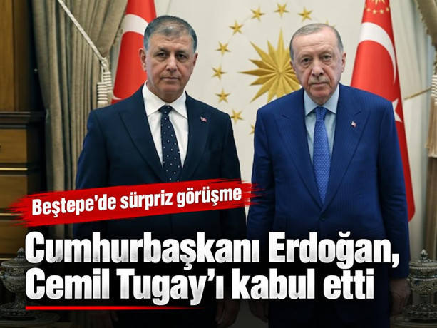 Cumhurbaşkanı Erdoğan, İzmir Büyükşehir Belediye Başkanı Cemil Tugay'ı kabul etti