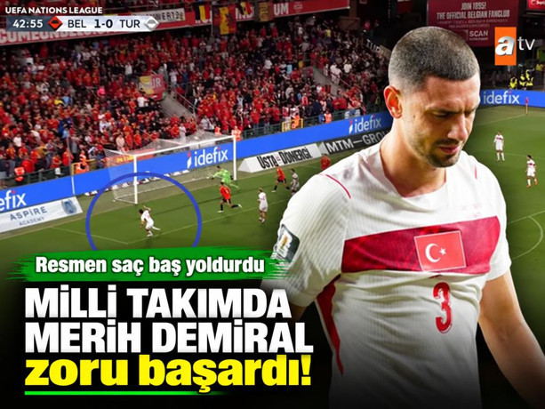 Milli Takımda Merih Demiral zoru başardı! Resmen saç baş yoldurdu