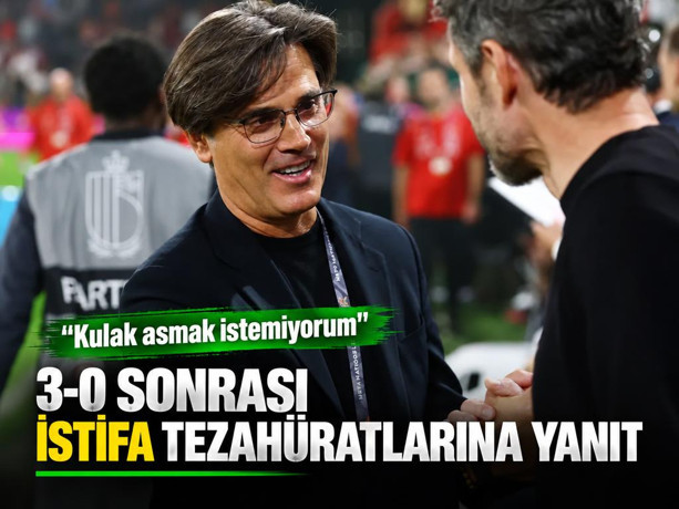 Montella'dan 3-0 sonrası istifa tezahüratlarına yanıt. "Kulak asmak istemiyorum"