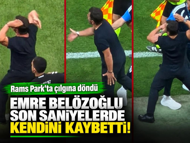 Rams Park'ta çılgına döndü: Emre Belözoğlu son saniyelerde kendini kaybetti!
