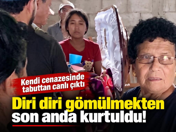 Diri diri gömülmekten son anda kurtuldu! Kendi cenazesinde tabuttan canlı çıktı