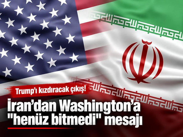 İran'dan ABD'ye rest: ''Şartlarımızı kabul ettiler ama...''