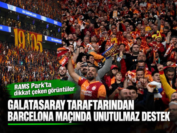 Galatasaray taraftarından Barcelona yenilgisine rağmen büyük destek