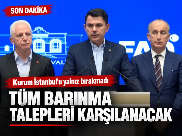 Murat Kurum'dan İstanbul'daki sel felaketiyle ilgili önemli açıklamalar