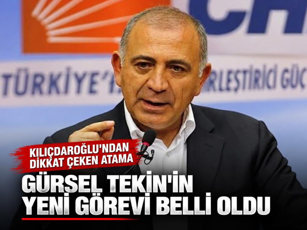 Kılıçdaroğlu’ndan Gürsel Tekin'e yeni görev