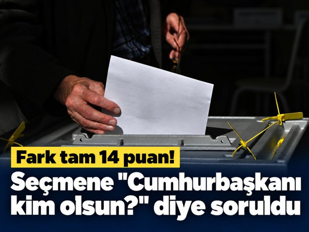 Seçmene "Cumhurbaşkanı kim olsun?" diye soruldu: Fark tam 14 puan!