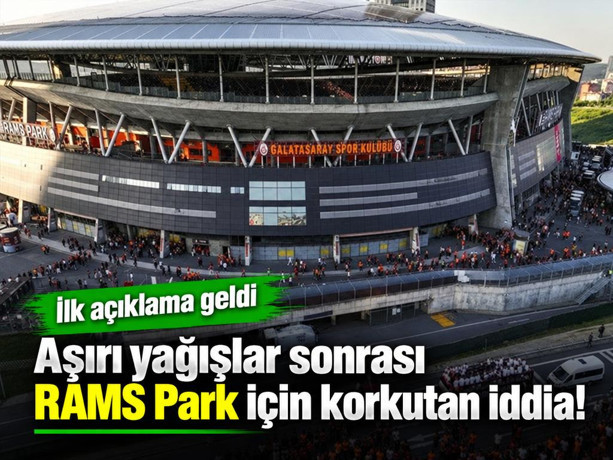Aşırı yağışlar sonrası RAMS Park'ta toprak kayması ve çatlak iddiası