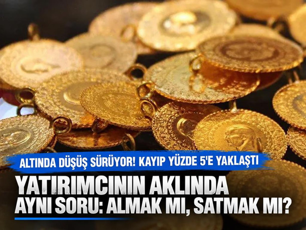 Altın fiyatlarında düşüş sürüyor: Gram altında kayıp yüzde 5'e yaklaştı