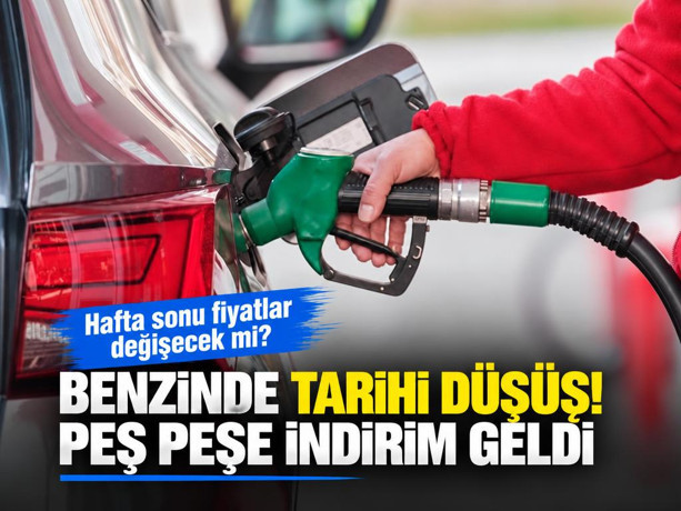 Benzine peş peşe indirim geldi: Hafta sonu fiyatlar değişecek mi?