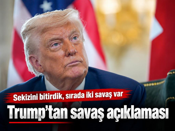 Trump'tan savaş açıklaması: Sekizini bitirdik, sırada iki savaş var