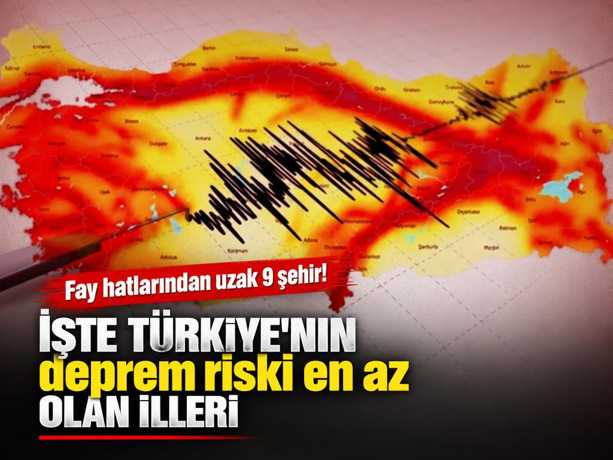 Fay hatlarından uzak 9 şehir! İşte Türkiye'nin deprem riski en az olan illeri