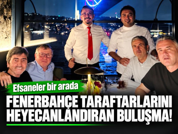 Aykut Kocaman ve Rıdvan Dilmen aynı karede! Fenerbahçelileri heyecanlandıran buluşma