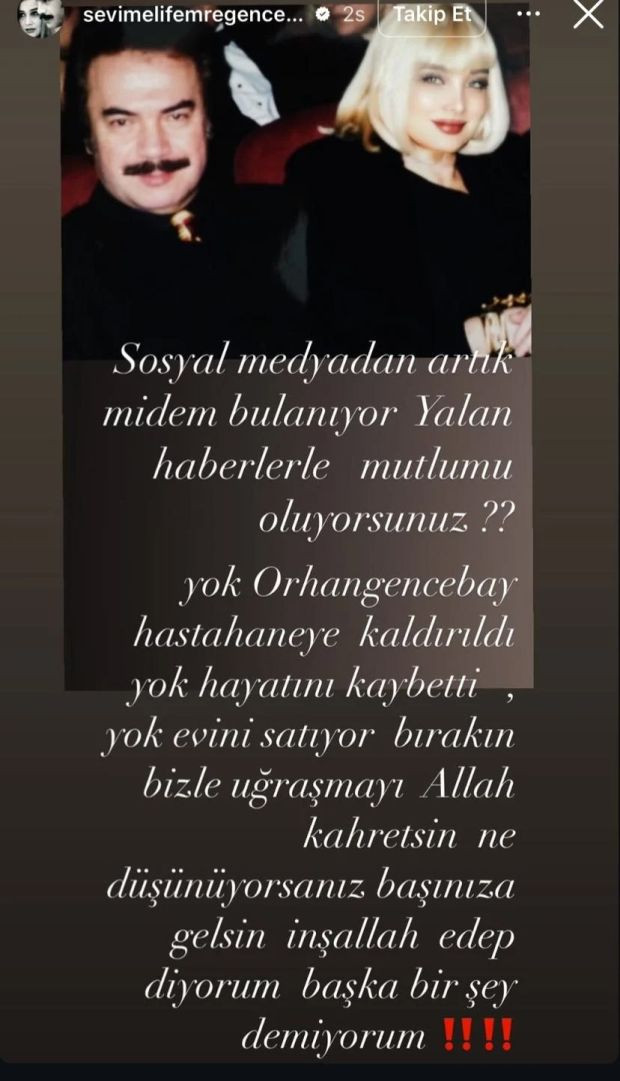 Orhan Gencebay hastaneye mi kaldırıldı? Hayat arkadaşı açıklama yaptı - Resim : 1