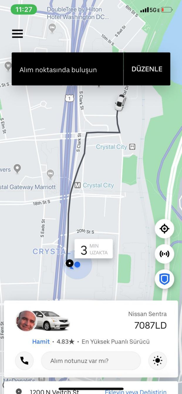 Akşam’ın Washington Temsilcisi Uber çağırdı, şoför eski Zaman Yayın Yönetmeni çıktı - Resim : 1