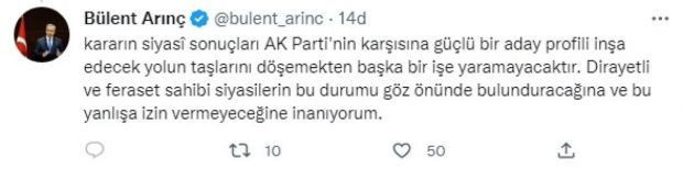 Bülent Arınç İmamoğlu kararını yorumladı - Resim : 3