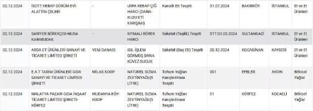 Kıymalı börekte taşlık, sucukta sakatat çıktı: Sumaktan ise gıdada izin verilmeyen boya çıktı - Resim : 1