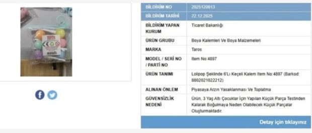 Bakanlık d&uuml;ğmeye bastı! Bu kırtasiye &uuml;r&uuml;nleri her yerden toplatılıyor - Resim : 1