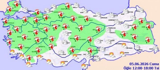 Hava bir anda değişecek! Meteoroloji saat verdi: Kuvvetli sağanak geliyor - Resim : 1