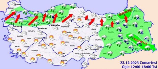 Meteoroloji'den 10 il için uyarı! Fırtına çok etkili olacak - Resim : 1