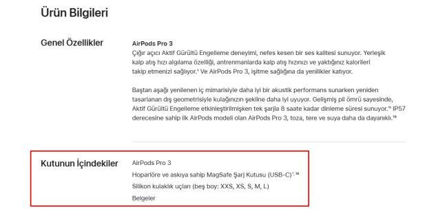 Adaptörden sonra kablo da gitti! AirPods Pro 3 kutusundan USB-C kablo çıkmıyor - Resim : 1