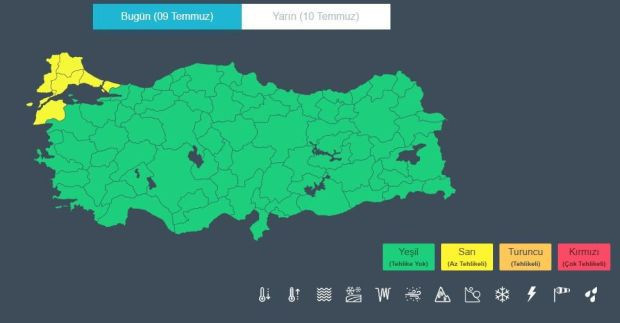 Meteoroloji'den 5 şehrimize sarı kodlu uyarı: İstanbullular dikkat! - Resim : 1