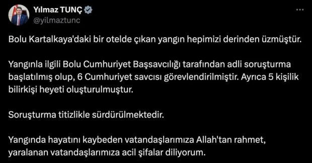 Bolu'daki yangınla ilgili soruşturma başlatıldı - Resim : 1