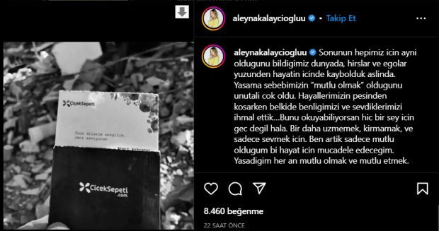 Aleyna Kalaycıoğlu deprem enkazından çıkan o notu paylaştı