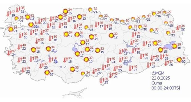İki gün daha kavrulacağız! Hava sıcaklıkları bugün pik yapacak - Resim : 1