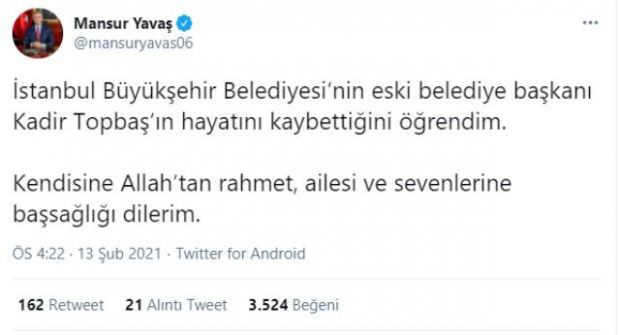 İBB Başkanı Ekrem İmamoğlu'ndan Kadir Topbaş paylaşımı - Resim : 3